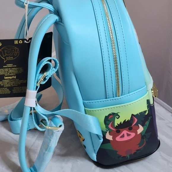 Loungefly Disney Pop! Lion King Backpack and Wallet set display picture 2